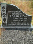 KROON Hendrik 1909-1997