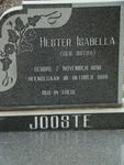 JOOSTE Hester Isabella nee BOTHA 1898-1988