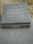 VISSER Anna Magdalena nee DE LANGE 1908-1989
