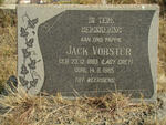 VORSTER Jack 1893-1965