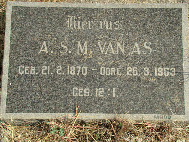 AS A.S.M., van 1870-1963