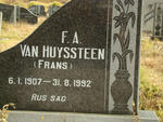 HUYSSTEEN F.A., van 1907-1992