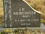 HUYSSTEEN A. M., van 1907-1976