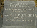 BADENHORST W.J.H. 1914-1975