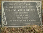KRUGER Susanna Maria nee HATTING 1888-1971