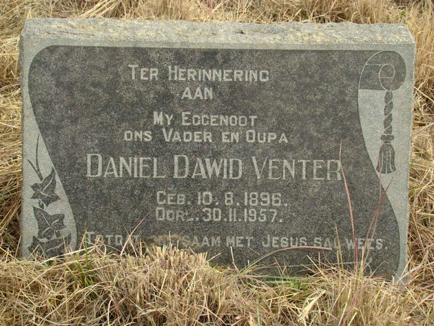 VENTER Daniel Dawid 1896-1957