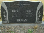 HUMAN Thys 1892-1975 & Dirkie ODENDAAL 1906-1975
