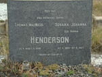 HENDERSON Thomas MacNicol 1888-1949 & Susara Johanna HUMAN 1885-1957