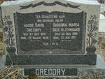 GREGORY Jacob Davis 1870-1949 & Susanna Maria KLEYNHANS 1885-1957