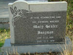 SAAYMAN Mary Hester 1910-1974