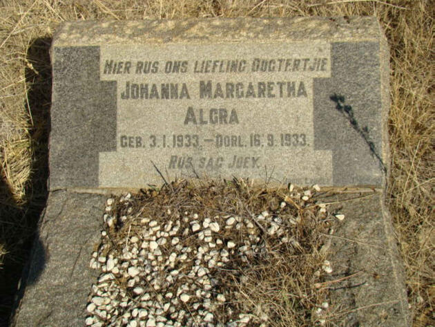 ALGRA Johanna Margaretha 1933-1933