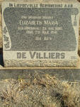 VILLIERS Elizabeth Maria, de nee ODENDAAL 1890-1941