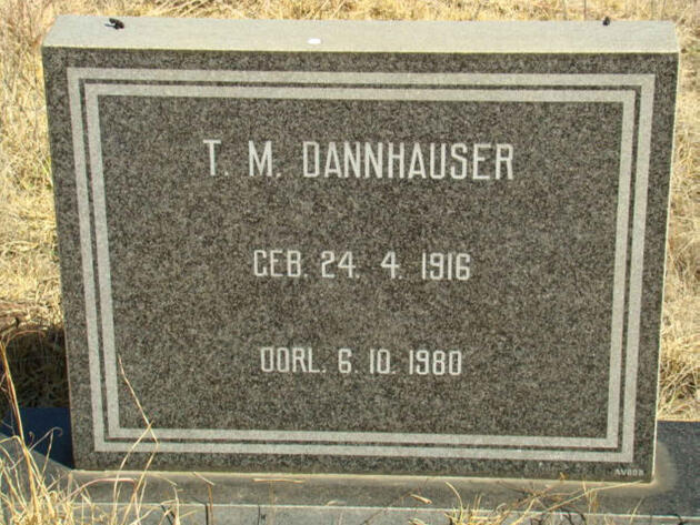 DANNHAUSER T.M. 1916-1980
