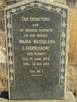 LABUSCHAGNE Maria Magdalena nee SCHMIDT 1874-1937