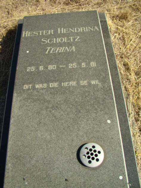 SCHOLTZ Hester Hendrina 1980-1981