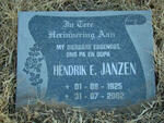 JANZEN Hendrik E. 1925-2002