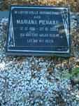 PIENAAR Mariana 1951-2004