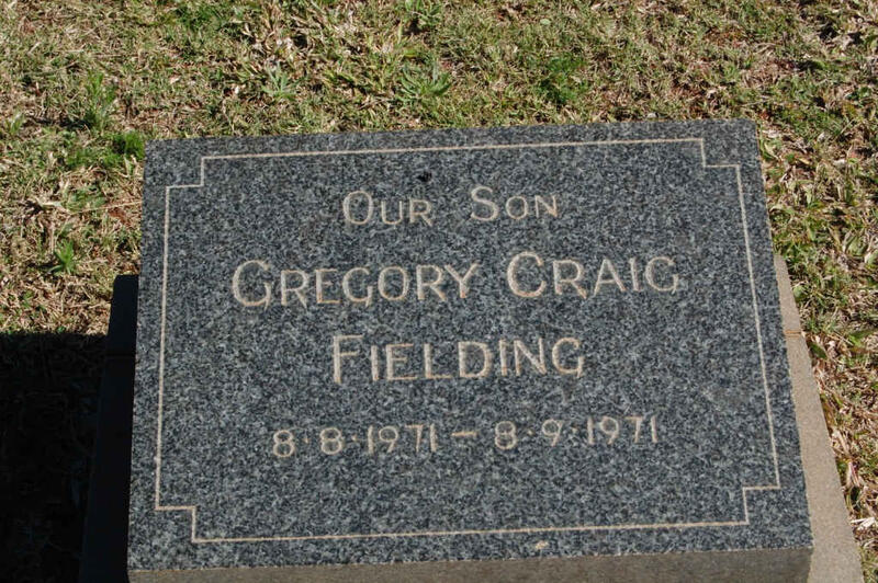 FIELDING Gregory Craig 1971-1971
