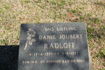 RADLOFF Danie Joubert 1971-1971