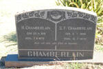 CHAMBERLAIN H. 1891-1972 & S.F. 1909-1970