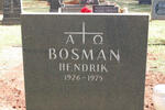 BOSMAN Hendrik 1926-1975