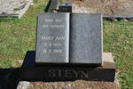 STEYN Mary Ann 1909-1968