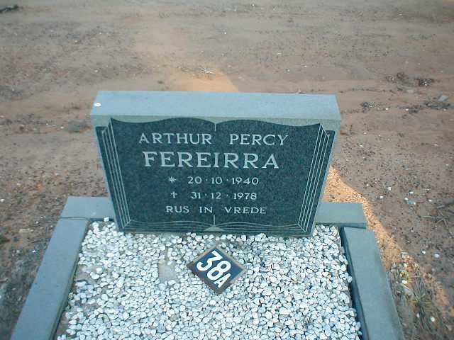 FEREIRRA Arthur Percy 1940-1978