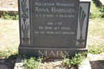 MARX Anna Barbara 1930-1970