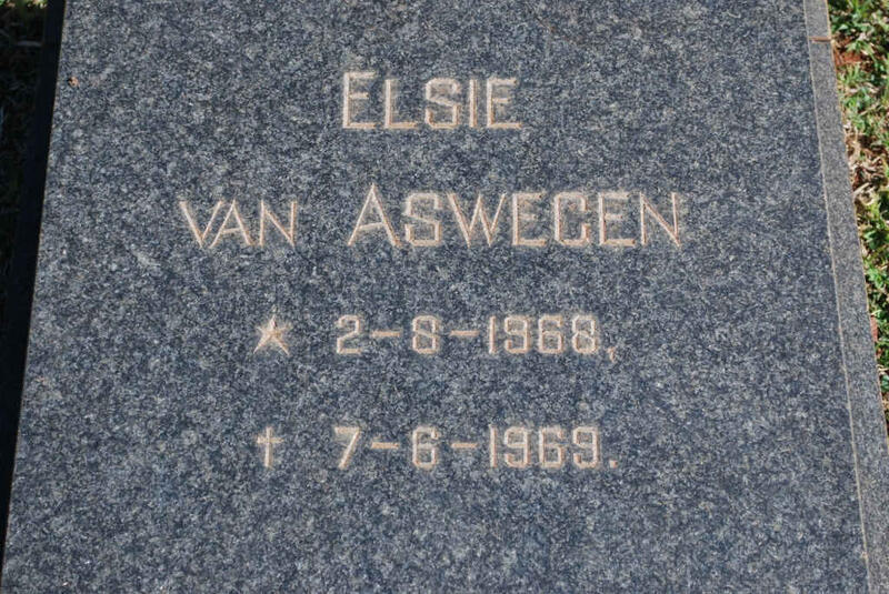 ASWEGEN Elsie, van 1968-1969