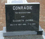 CONRADIE Elizabeth Jacoba 1897-1933