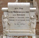 AHEE Elsie Maria, van der nee HERHOLDT 1860-1935