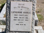 KIDDLE Catherine nee CANTLEY 1861-1924
