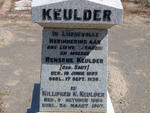 KEULDER Willifred W. 1884-1957 & Rensche SMIT 1883-1935