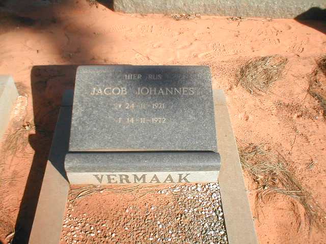 VERMAAK Jacob Johannes 1921-1972