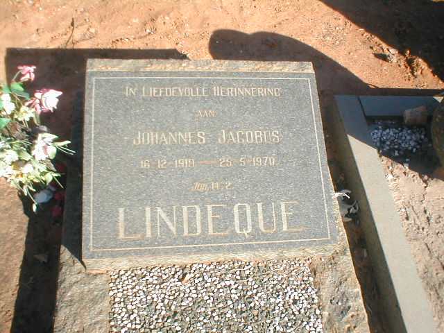 LINDEQUE Johannes Jacobus 1919-1970