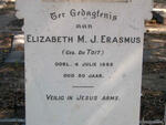 ERASMUS Elizabeth M.J. nee DU TOIT -1888