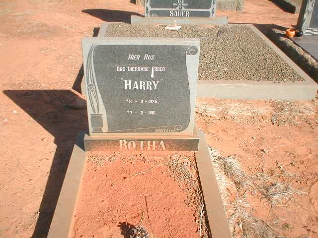 BOTHA Harry 1925-1981