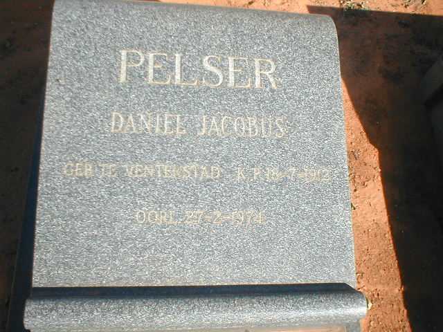 PELSER Daniel Jacobus 1912-1974