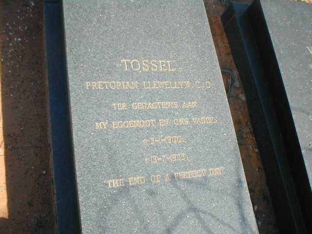 TOSSELL Pretorian Llewellyn C.D. 1900-1973