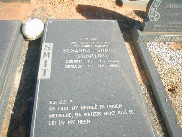 SMIT Susanna Sophia 1920-1998