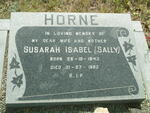 HORNE Susarah Isabel 1943-1982