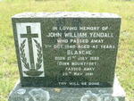 YENDALL John William -1940 & Blanche MOUNTFORT 1898-1991