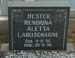 LABUSCHAGNE Hendrina Aletta 1935-1938