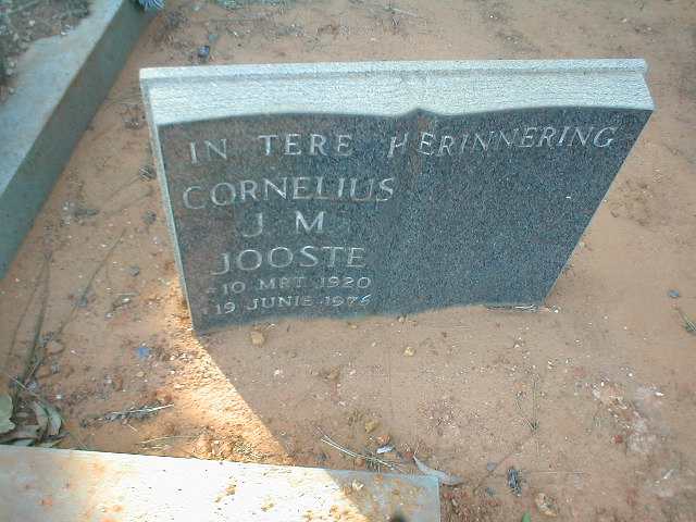 JOOSTE Cornelius J.M. 1920-1976