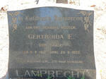LAMPRECHT Gertruida E. nee GERBER 1912-1959