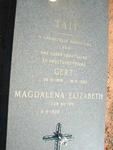 TAIT Gert 1916-1995 & Magdalena Elizabeth MEYER  1920-