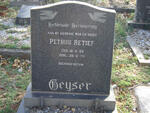 GEYSER Petrus Retief 1932-1975