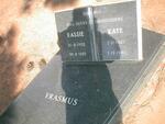 ERASMUS Rassie 1922-1987 & Kate 1922-1983
