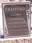 CRAFFORD Susanna Catharina neé KIRSCHNER 1894-1944