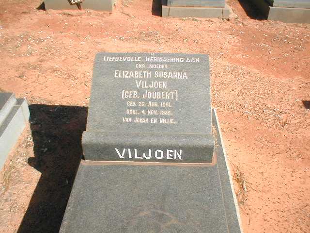 VILJOEN Elizabeth Susanna nee JOUBERT 1881-1955